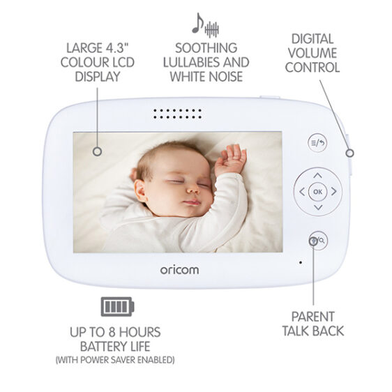 Secure745 4.3″ Digital Video Baby Monitor with Motorised PanTilt Camera