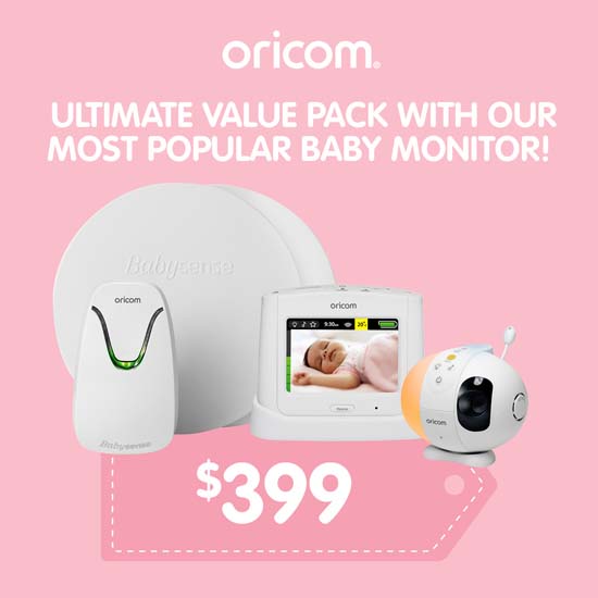 Oricom BS7SC870WH Baby Monitor Value Pack